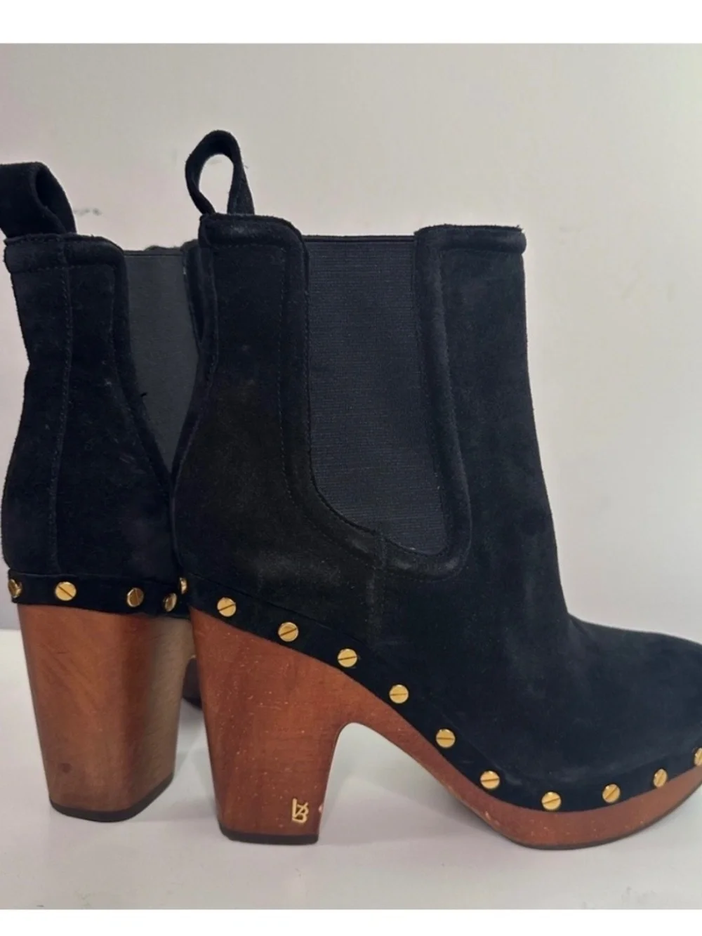 Veronica Beard Decker Clog  Black Suede
